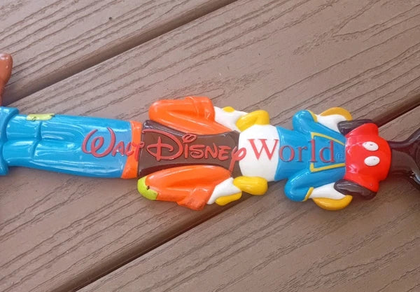 Walt Disney World Plastic Back Scratcher Mickey Mouse, Donald Duck, Goofy 15"