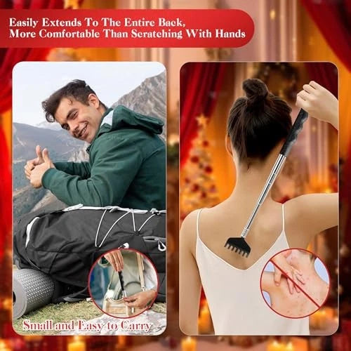 Back Scratcher Extendable Christmas Gifts Stocking Stuffer for Men Women Dad