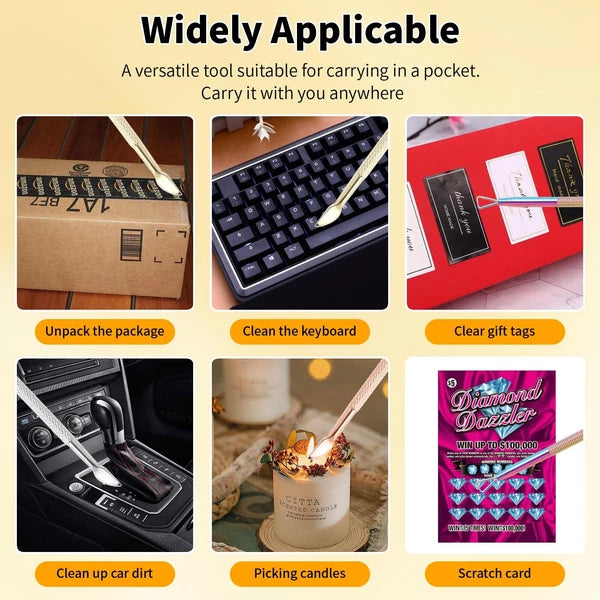 4 Pcs Metal Lotto Scratcher Label Scraper Lottery Ticket Scratcher Tool