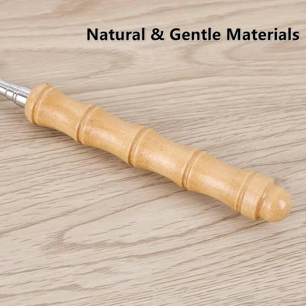 2 Pcs Telescoping Bamboo Backscratcher - Portable Extendable Body Scratcher f...