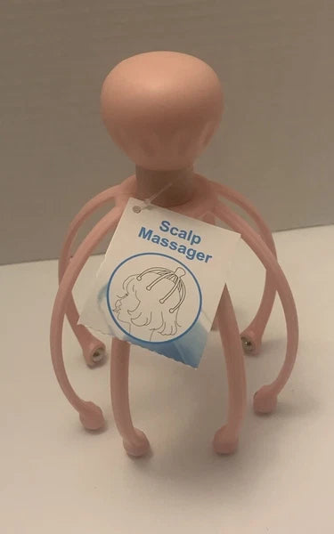 Head Massager/Scratcher, Massaging Scalp Help Relax, Calm Stress, w/ Steel Ball