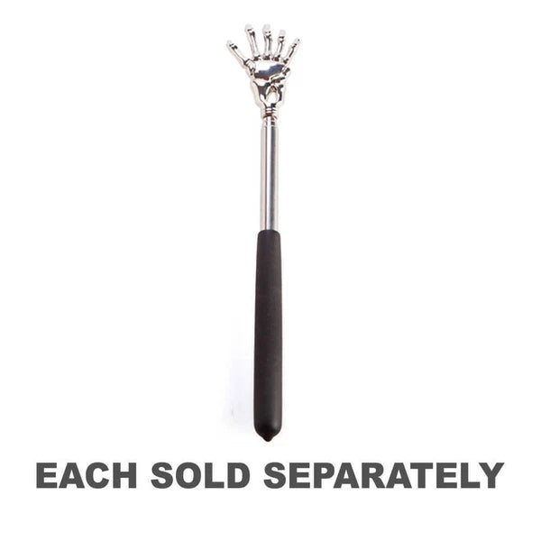 Back Scratcher Backscratcher Back Scratchers Skull Extendable Telescopic Silver