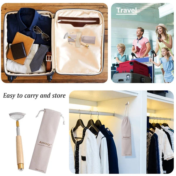 2Pcs Back Scratchers, Metal Extendable BackScratchers for Adults Kids 2 Sizes...