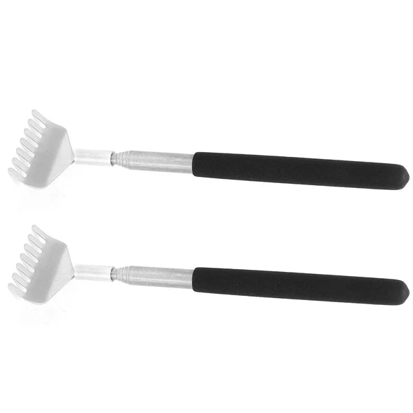 2Pcs Retractable Back Scratcher Portable Stainless Steel Scratching Tool 20‑6 DC