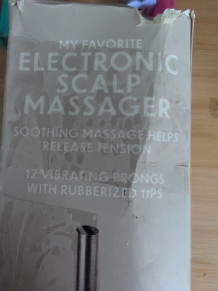 Electric Scalp Massager Portable Head Scratcher Massager Handheld Batteries Open