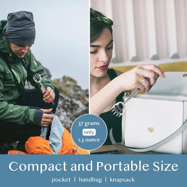 Set of 4 Portable Bear Claw Back Scratchers - Stylish and Multi-Purpose Relief