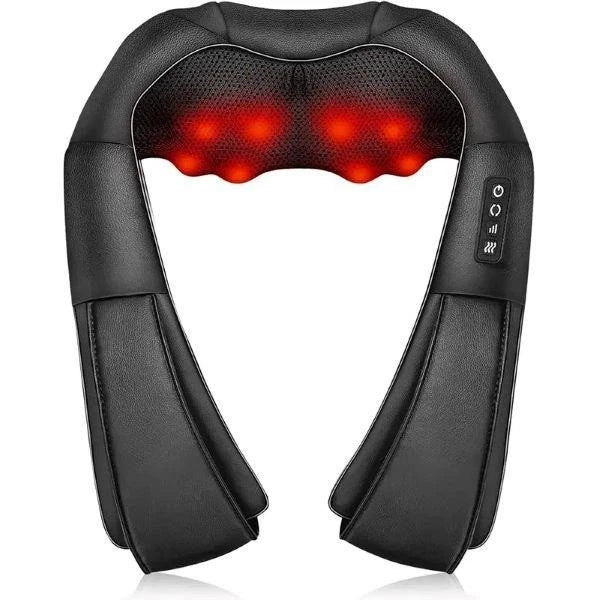 Back and Neck Massager with Heat, Electric Deep Tissue 3D Kneading Massage