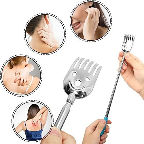5Pack Telescoping Back Scratcher Extendable Metal Back Scratcher for Itch Relief