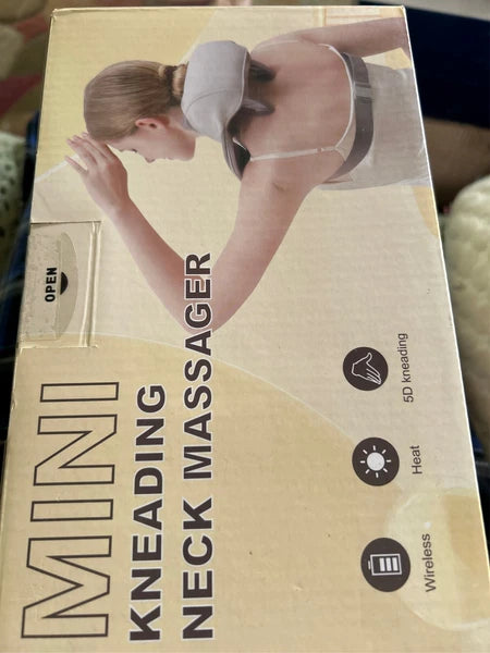 SORELAX Mini Shiatsu Neck Massager, Shoulder Massager with Heat for Pain Relief