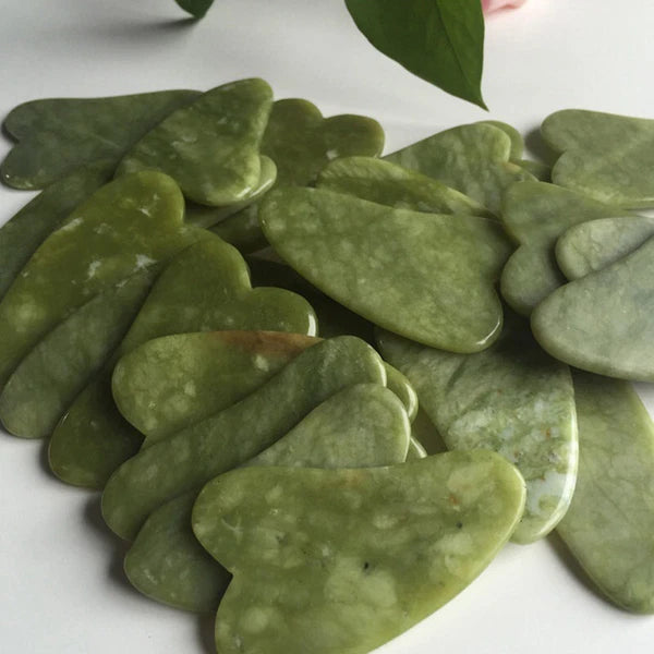 Natural Jade Gua Sha Board Facial Body Massage Chinese Medicine Scraping Tool