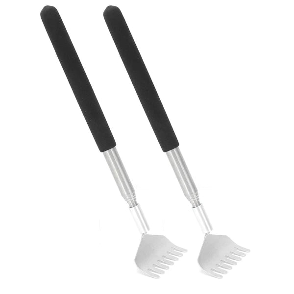 2Pcs Retractable Back Scratcher Portable Stainless Steel Scratching Tool 20‑6 DC