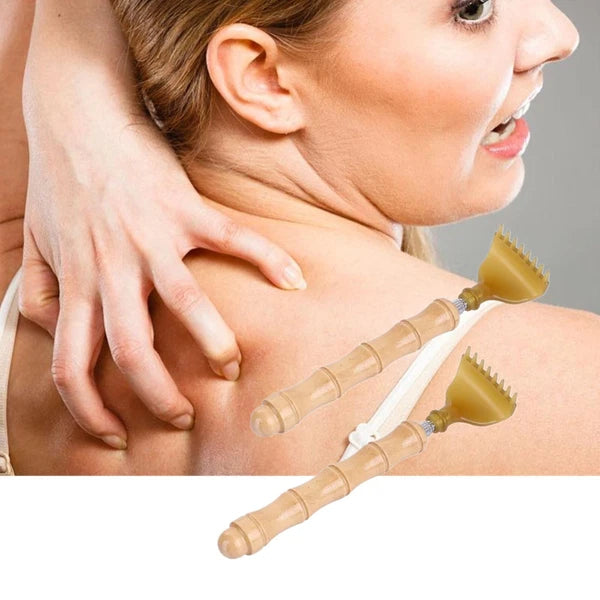 2 Pcs Telescoping Bamboo Backscratcher - Portable Extendable Body Scratcher f...