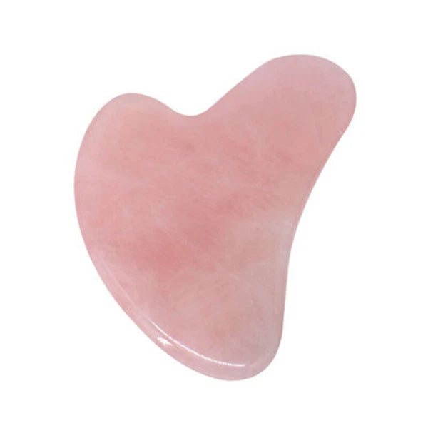 Natural Gua Sha Board Rose Quartz Face Massager Jade Stone Facial Body Scraper