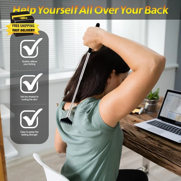 Back Scratcher 3 Pack Different Design Stainless Telescopic Back Scratchers with