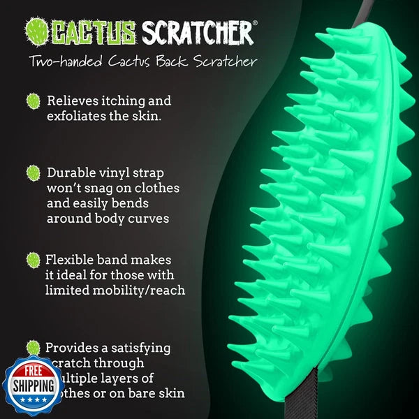 Cactus Scratcher Original Back Scratcher for Itching Relief, 2-Sided Aggressi