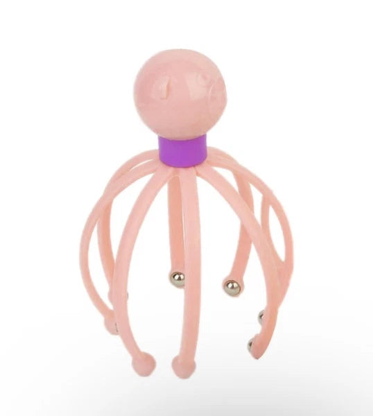Head Massager Scratcher Neck Massage Scalp Relax Calm Stress Relief Octopus -NEW