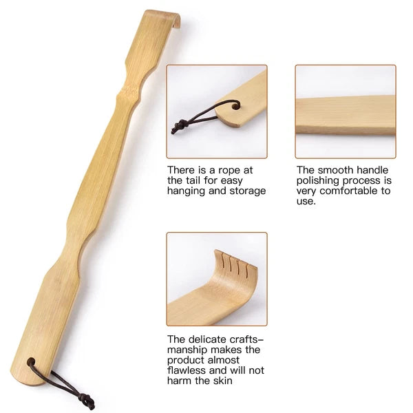 Bamboo Back Scratcher,100% Natural Bamboo Back Scratchers for Itching Relief