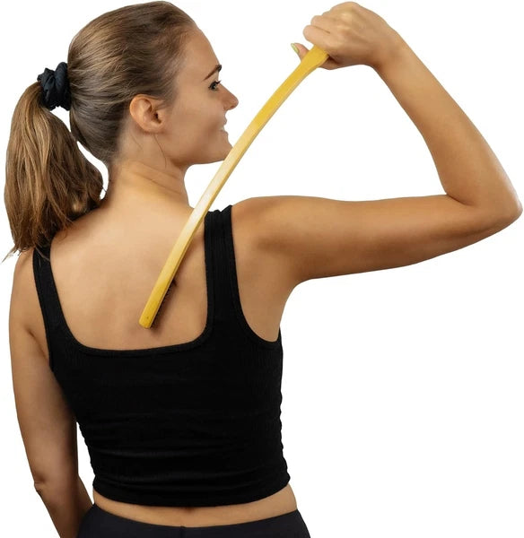 Curved Bamboo Back Scratcher - Artisan Quality for Soothing Scratch Relief