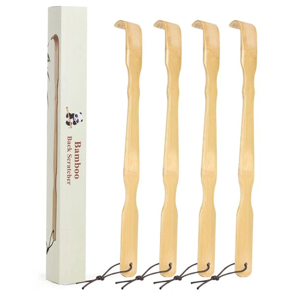 4 Pack 17 Inch Wooden Back Scratcher Body Massage Tools