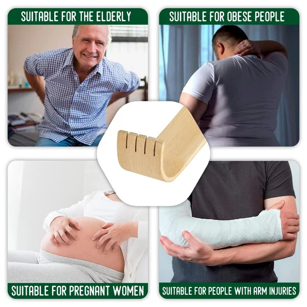 4 Pack Long Bamboo Wood Back Scratcher Provide Instant Relief from Itching