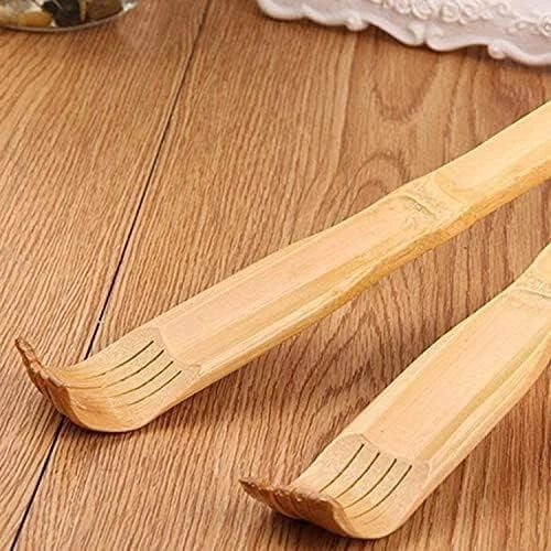 Wooden Back Scratcher Long Reach Body Massager Stick Itch Relief Self Massage