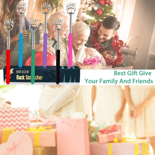 6 Pack Extendable Back Scratchers - Perfect Gifts for Dad & Special Occasions