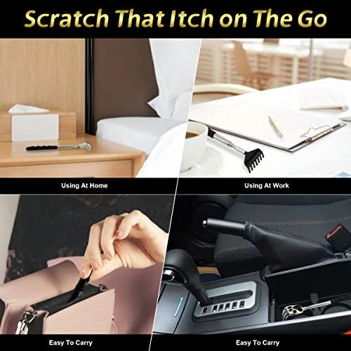 Back Scratcher 3 Pack Different Design Stainless Telescopic Back scratchers