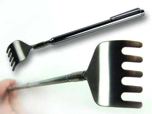 2 x Chrome Plated Telescopic Extendible Back Scratcher, Pen Style