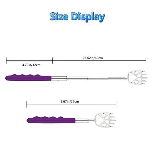 8 Pack Back Scratcher for Adults Extendable - 8 Count (Pack of 1) Multicolor
