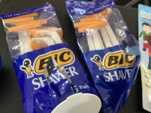 Personal Care Lot Disposable Razors, Cooling Towel, Back Scratcher, Massager,etc