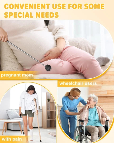Back Scratcher Metal Portable Telescoping Extendable - Gift Items Best Black
