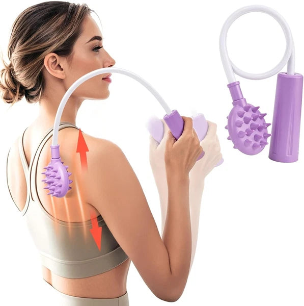 Curved Back Scratcher,360° Reach Effortless Flexible Backscratcher Long Bendable