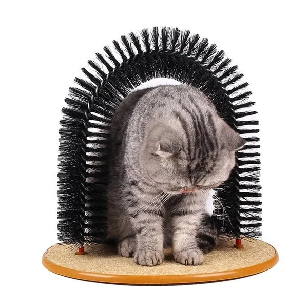 Cat Scratch Arch Kitten Massaging Scratching Scratcher Pet Grooming Play Catnip
