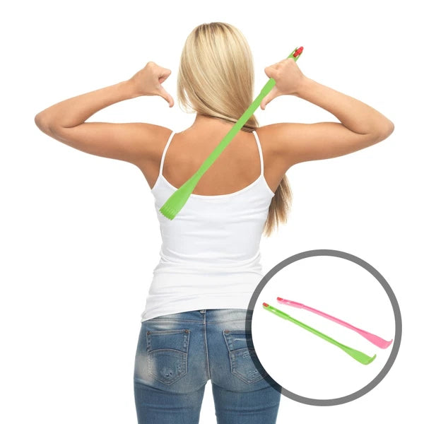 2 Pcs Itch Rake Massager Telescopic Back Scratcher Hand