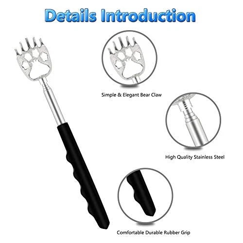 8 Pack Back Scratcher for Adults Extendable - 8 Count (Pack of 1) Multicolor