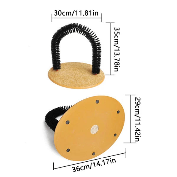 Cat Scratch Arch Kitten Massaging Scratching Scratcher Pet Grooming Play Catnip