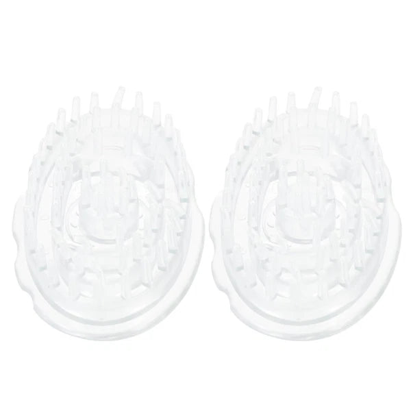 2 Pcs Shampoo Brush Hair Scalp Massager Travel Scratcher Scrubber for