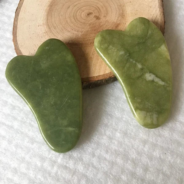 Natural Jade Gua Sha Board Facial Body Massage Chinese Medicine Scraping Tool
