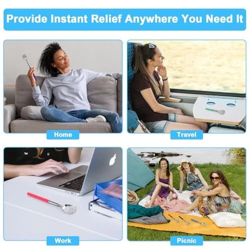 12 Pack Extendable Bear Claw Back Scratcher Bulk, Stocking Stuffers for Men