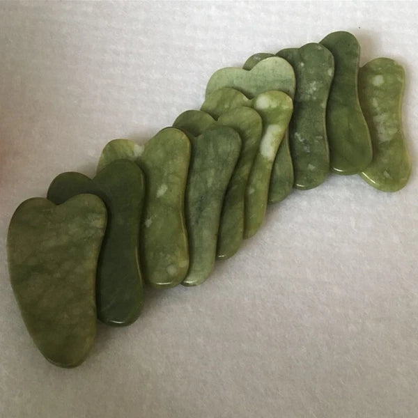 Natural Jade Gua Sha Board Facial Body Massage Chinese Medicine Scraping Tool